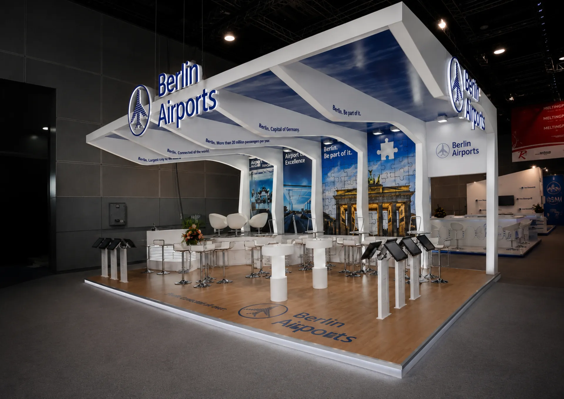 Custom trade fair booth France